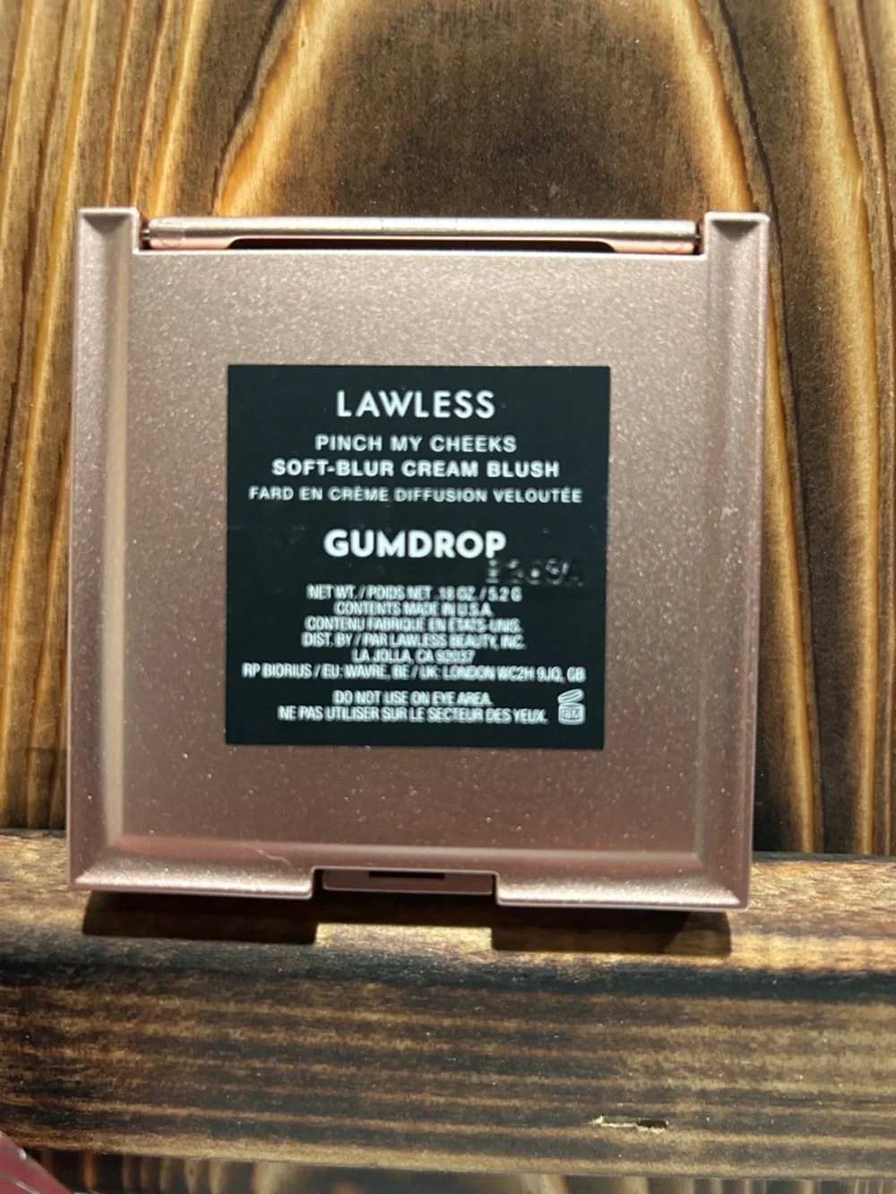 LAWLESS Cream Blush Compact — Bright Pink